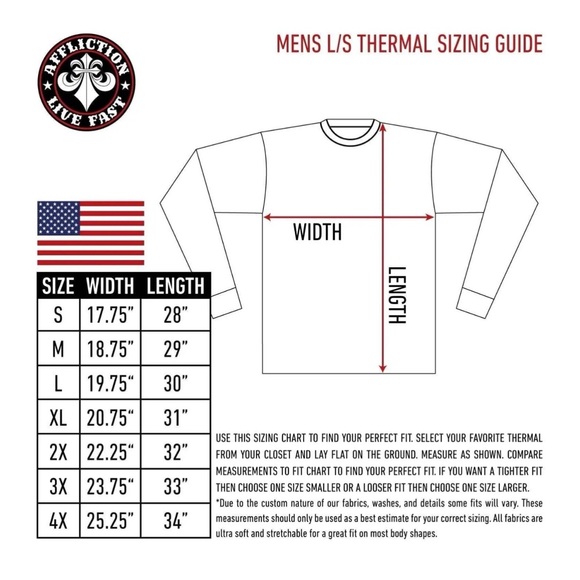 Archaic by Affliction Men's Thermal Shirt SHIELDED Wing Biker Gray - Picture 2 of 9